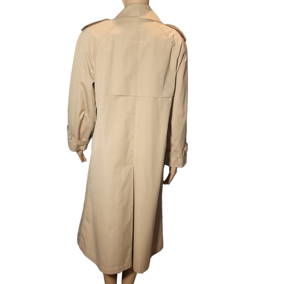 London Fog lined Trench / Rain Coat Made in USA Womens 6PET Excellent Like New - Picture 6 of 11